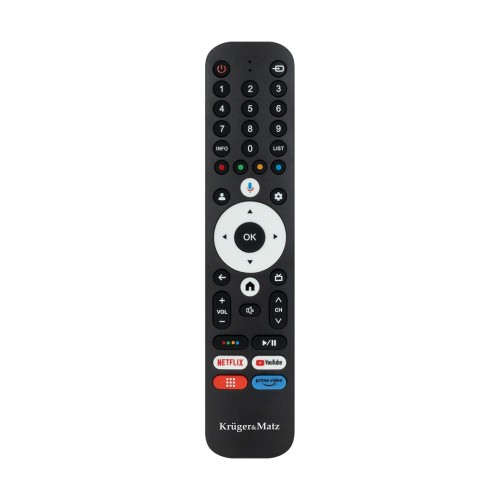Pilot do TV Kruger&amp;Matz Google TV z przyciskami numerycznymi - 2600408