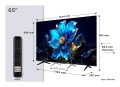 Telewizor TCL 65P79K QLED 65" 4K Ultra HD Google TV Dolby Atmos DVB-T2 Metaliczny - 2600506