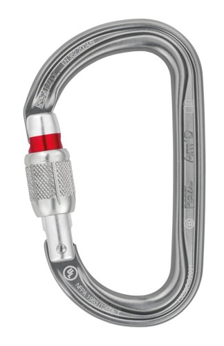Petzl Am’D Zapięcie z blokadą W kształcie litery D Aluminium Szary 1 szt. - 2601921