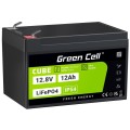 GREEN CELL AKUMULATOR LIFEPO4 CUBE 12AH 12V/12.8V 153.6WH LFPGC12V12AH - 2611223