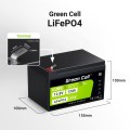 GREEN CELL AKUMULATOR LIFEPO4 CUBE 12AH 12V/12.8V 153.6WH LFPGC12V12AH - 2611213