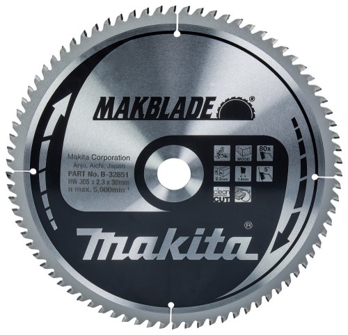 Makita piła tarczowa 305x30x80z Makblade drewno - 2552999