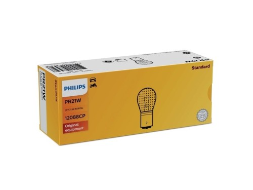 Żarówka (Karton 10szt.) PR21W 12V 21W BAW15s, czerwona - 2593469