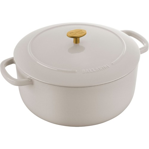 Garnek żeliwny okrągły Ballarini Bellamonte - 7 ltr, Kość słoniowa - 2620090