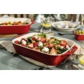 Zestaw 3 prostokątnych półmisków ceramicznych STAUB 40508-171-0 - czerwony - 2620149