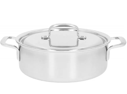 Patelnia głęboka z 2 uchwytami i pokrywką DEMEYERE 5-Plus 40851-381-0 - 24 cm - 2620235