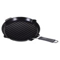 Okrągła patelnia żeliwna grillowa STAUB 40509-426-0 - czarna 27 cm - 2620252