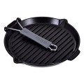 Okrągła patelnia żeliwna grillowa STAUB 40509-426-0 - czarna 27 cm - 2620254
