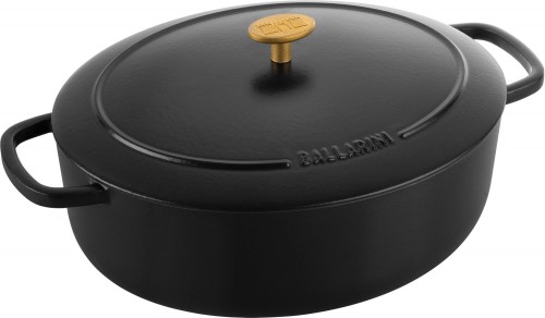 Garnek żeliwny owalny BALLARINI BELLAMONTE 75003-546-0 - 5,5 ltr czarny - 2620321
