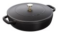 Głęboka patelnia do duszenia z pokrywką STAUB 40511-472-0 - czarna 28 cm - 2620283