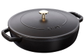 Głęboka patelnia do duszenia z pokrywką STAUB 40511-472-0 - czarna 28 cm - 1180029