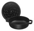 Głęboka patelnia do duszenia z pokrywką STAUB 40511-472-0 - czarna 28 cm - 2620284