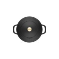 Głęboka patelnia do duszenia z pokrywką STAUB 40511-472-0 - czarna 28 cm - 2309642