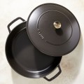 Głęboka patelnia do duszenia z pokrywką STAUB 40511-472-0 - czarna 28 cm - 2620288