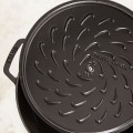 Głęboka patelnia do duszenia z pokrywką STAUB 40511-472-0 - czarna 28 cm - 2620287