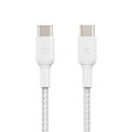 BELKIN KABEL USB-C - USB-C, OPLOT, 2.0 1M, BIAŁY - 2218684