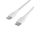 BELKIN KABEL USB-C - USB-C, OPLOT, 2.0 1M, BIAŁY - 2278422
