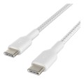 BELKIN KABEL USB-C - USB-C, OPLOT, 2.0 1M, BIAŁY - 2621134