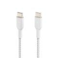 BELKIN KABEL USB-C - USB-C, OPLOT, 2.0 1M, BIAŁY - 2278425