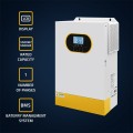 Qoltec Hybrydowy inwerter solarny Off-Grid 5.5kVA| 5.5kW | 100A | MPPT | LCD | BMS | Sinus - 2621907