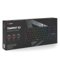 Klawiatura przewodowa SAVIO TEMPEST X2 Outemu BLUE mechaniczna RGB - 2223408