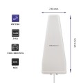 QOLTEC ANTENA 5G LTE DUAL | 14DBI | ZEWNĘTRZNA - 2622139