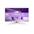 Philips 42M2N8900/00 monitor komputerowy 105,5 cm (41.5") 3840 x 2160 px 4K Ultra HD OLED Biały - 2147760