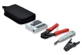 Zestaw narzędzi sieciowych (LAN tester RJ11/RJ12/RJ45, zaciskarka, stripper, narzędzie uderzeniowe) - 2406324