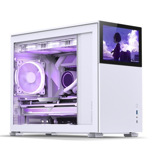Obudowa Jonsbo D31 Screen Micro-ATX, Szkło Hartowane - biała - 1893252