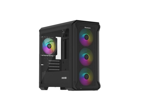 Obudowa NATEC Genesis Irid 503 ARGB NPC-1559 (Micro ATX. Mini ITX; kolor czarny) - 2242230