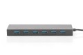 DIGITUS HUB USB 3.0/KONCENTRATOR 7XUSB 3.0 SUPERSPEED, AKTYWNY, ALUMINIUM DA-70241-1 - 2333459