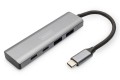 Digitus Koncentrator USB-C 4-portowy, 2 x USB A i 2 x USB-C - 2447823