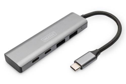Digitus Koncentrator USB-C 4-portowy, 2 x USB A i 2 x USB-C - 1922638