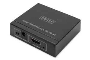 Rozdzielacz/Splitter HDMI DIGITUS 2-portowy 4K/30Hz EDID HDCP1.4