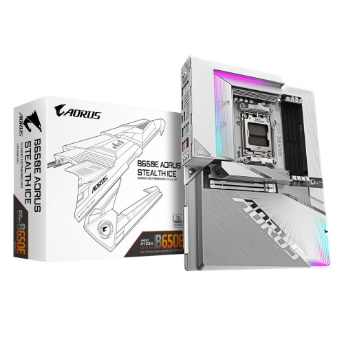 GIGABYTE B650E AORUS STEALTH ICE płyta główna AMD B650 Gniazdo AM5 ATX - 2484498