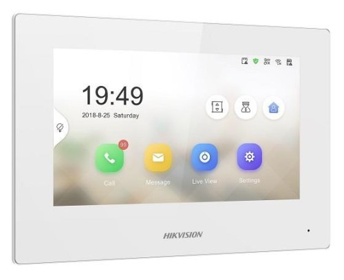 Hikvision Pro Series DS-KH6320-WTE2-W wideodomofon 17,8 cm (7") Biały - 1927999