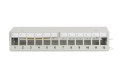 Panel krosowy modularny desktop 12x keystone, ekranowany, szary, prowadnica kabli, pola opisowe - 2176827