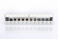 Panel krosowy modularny desktop 12x keystone, ekranowany, szary, prowadnica kabli, pola opisowe - 2237827