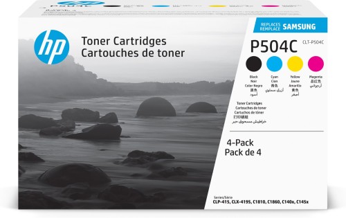 Samsung Zestaw 4 wkładów z tonerem CLT-P504C w kolorach czarnym/błękitnym/purpurowym/żółtym - 2346046