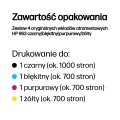 HP Zestaw 4 oryginalnych wkładów atramentowych 963 czarny/błękitny/purpurowy/żółty - 2374229