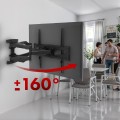 Uchwyt ścienny do telewizora Maclean MC-781 (Obrotowy, ścienne, Uchylny; 26" - 55"; max. 45kg) - 2625740