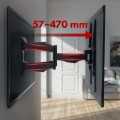 Uchwyt ścienny do telewizora Maclean MC-781 (Obrotowy, ścienne, Uchylny; 26" - 55"; max. 45kg) - 2625746