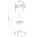 MACLEAN PROFESJONALNY,32-55", NA KÓŁKACH, MAX. VESA 400X400, MAX. 25KG MC-949 - 2625791