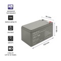 QOLTEC AKUMULATOR AGM 12V | 7AH | MAX. 105A | SECURITY - 1511564