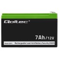 QOLTEC AKUMULATOR AGM 12V | 7AH | MAX. 105A | SECURITY - 2626128