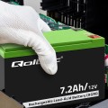 QOLTEC AKUMULATOR AGM 12V | 7.2AH | MAX 108A - 2626132