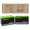 QOLTEC AKUMULATOR AGM 12V | 7.2AH | MAX 108A - 2626133