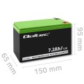 QOLTEC AKUMULATOR AGM 12V | 7.2AH | MAX 108A - 2626134