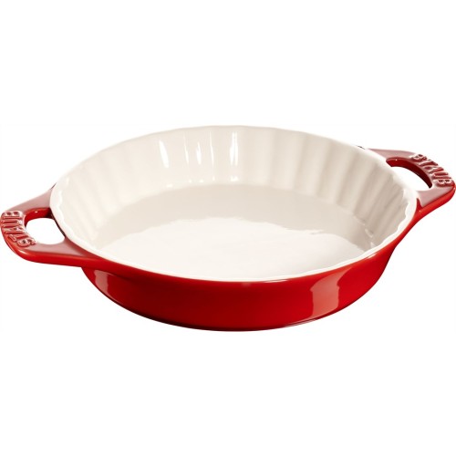 Okrągły półmisek ceramiczny do ciast Staub - 1.2 ltr, Czerwony - 2620967