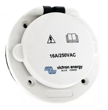Victron Energy Power Inlet Polyamid with cover 16A/250Vac (2p/3w) - 2621240
